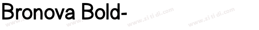 Bronova Bold字体转换